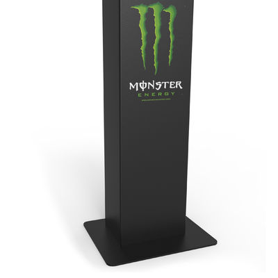 Suporte de exposição vertical automático de venda quente da bebida da energia do vendedor com logotipo feito sob encomenda