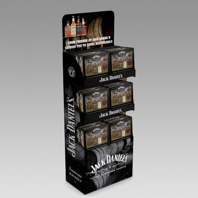 Cremalheira de exposição da cerveja de Juice Wine Display Stand Wooden 5 camadas