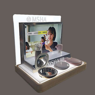 Acrílico esplêndido Tabletop cosmético personalizado do suporte dos auriculares do telefone do suporte de exposição