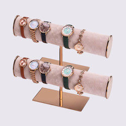 Ponto do relógio do suporte da joia do bracelete da barra da loja luxuosa T da exposição do PNF da compra