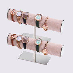 Ponto do relógio do suporte da joia do bracelete da barra da loja luxuosa T da exposição do PNF da compra