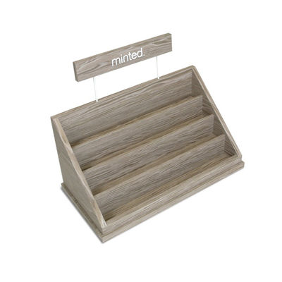 qualidade  POS Jewelry Wooden Display Stand Wooden Countertop Display Organizer Boutique Fábrica