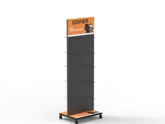 Acessórios personalizáveis para telemóveis estante de visualização em rolos metálicos adequado para lojas e centros comerciais