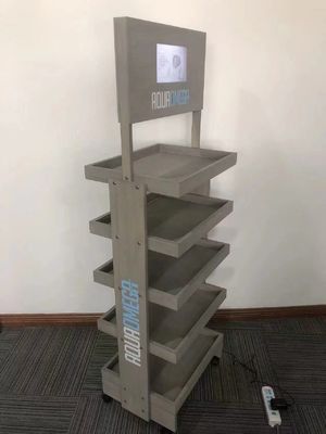 Cremalheira de exposição nova da garrafa do suporte de exposição da madeira da chegada para produtos dos cuidados médicos