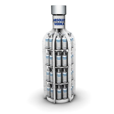 Madeira Demountable de madeira personalizada da cremalheira do vinho do suporte de exposição da cremalheira ereta livre frente e verso do vinho para o bar
