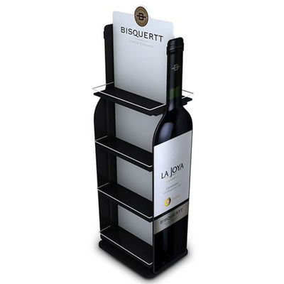 Prateleira de exposição de madeira personalizada do armazenamento ereto livre da madeira da cremalheira do vinho do suporte de exposição do vinho para a barra