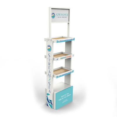 Logo Cosmetic Display Stand Skin feito sob encomenda importa-se o suporte de exposição acrílico da composição