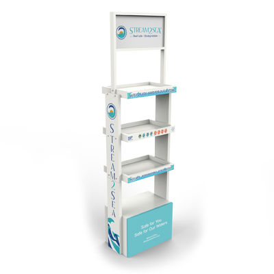 Logo Cosmetic Display Stand Skin feito sob encomenda importa-se o suporte de exposição acrílico da composição