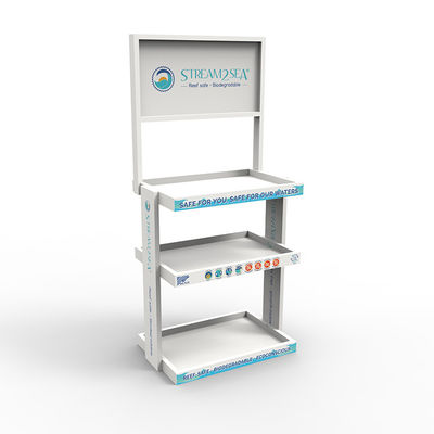 Cremalheira de exposição cosmética de madeira de Makeup Remover Desktop do organizador do uso diário