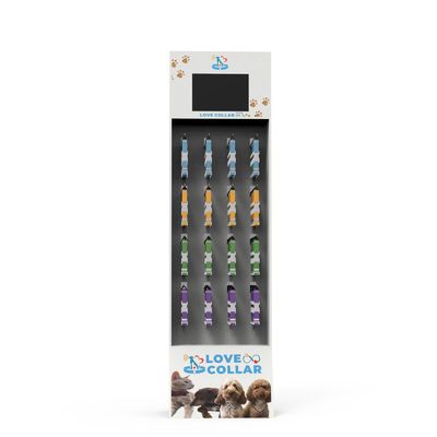 A exposição feita sob encomenda do cartão está produtos do animal de estimação de Peg Hook Display Rack For