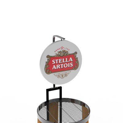 Large Commercial Supermarket Metal Wire Layer Display Rack personalizado para cerveja